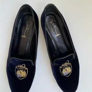 Venetian Elegant dark blue Velvet Men's Loafers