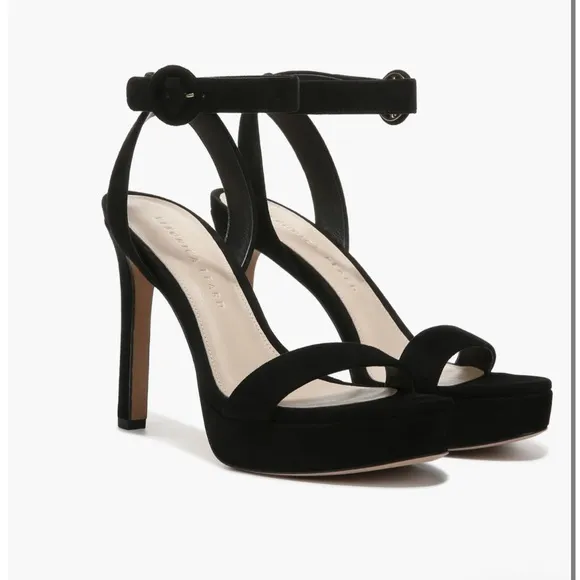 Veronica Beard Darcelle Ankle Strap Stiletto black Sandal size 9.5 New/no box