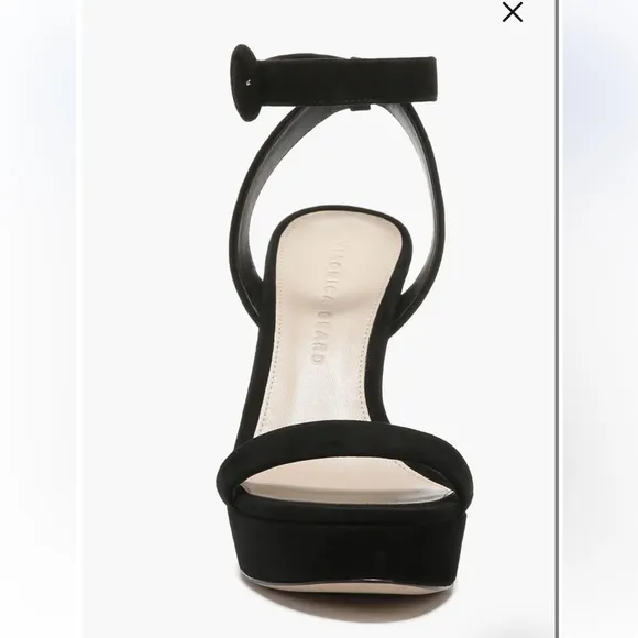 Veronica Beard Darcelle Ankle Strap Stiletto black Sandal size 9.5 New/no box