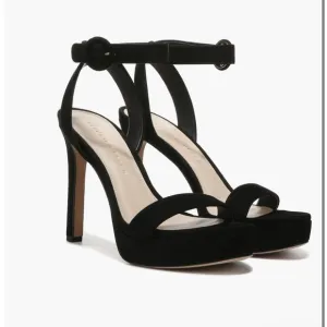 Veronica Beard Darcelle Ankle Strap Stiletto black Sandal size 9.5 New/no box
