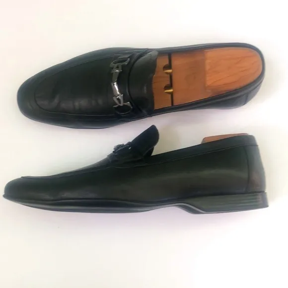 Versace Authentic Mens Black Dress Shoes, Size 41