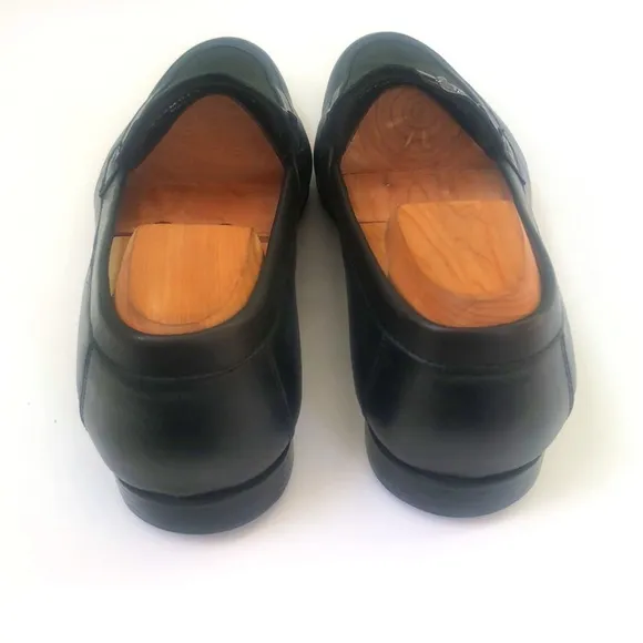 Versace Authentic Mens Black Dress Shoes, Size 41