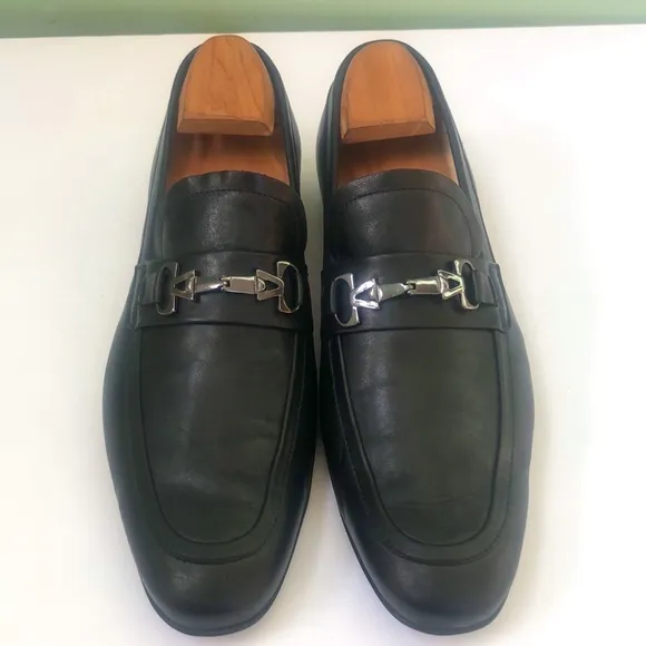 Versace Authentic Mens Black Dress Shoes, Size 41