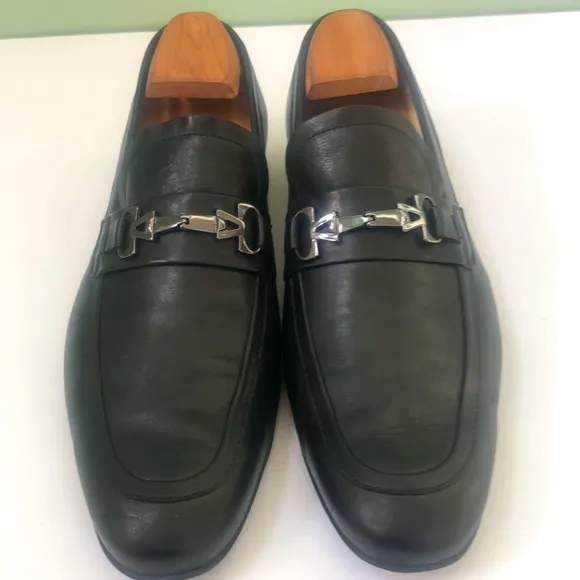 Versace Authentic Mens Black Dress Shoes, Size 41