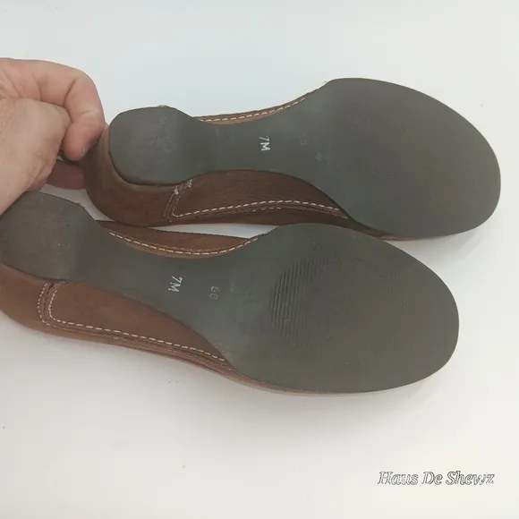 Via Spiga Leather Suede Clog Mule Shoes