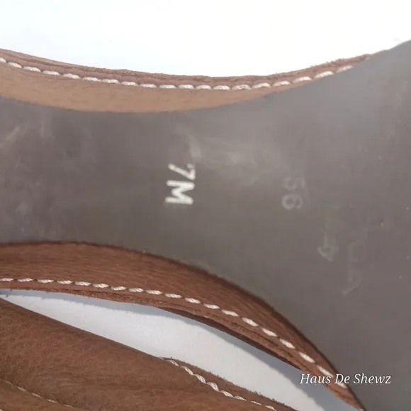 Via Spiga Leather Suede Clog Mule Shoes
