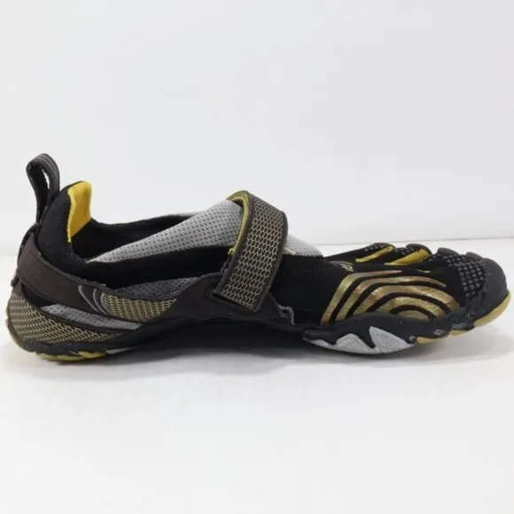 Vibram FiveFingers Shoes Mens 42 (US 9-9.5) Black Gold Komodosport Barefoot