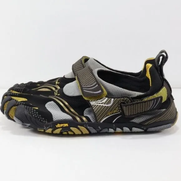 Vibram FiveFingers Shoes Mens 42 (US 9-9.5) Black Gold Komodosport Barefoot