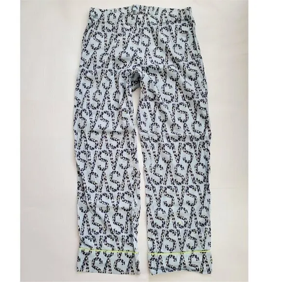 Victoria's Secret Rare Cheetah Leopard Logo Print Modal Pajama Set PJs Small