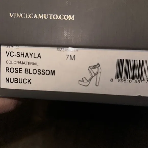 Vince Camuto pink suede platform shoes size 7 “Shayla”