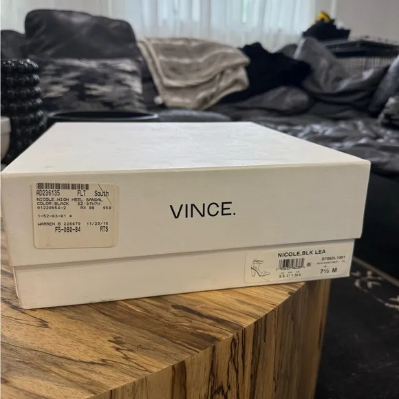 Vince Gray Open-Toe Heeled Booties