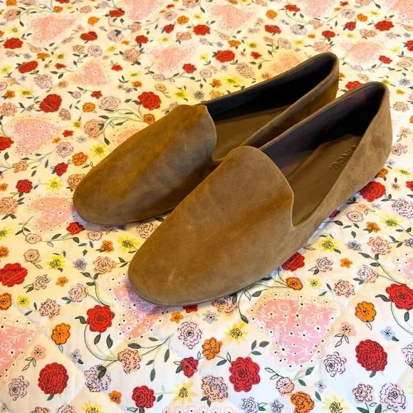 Vince Milo Clark brown suede loafer