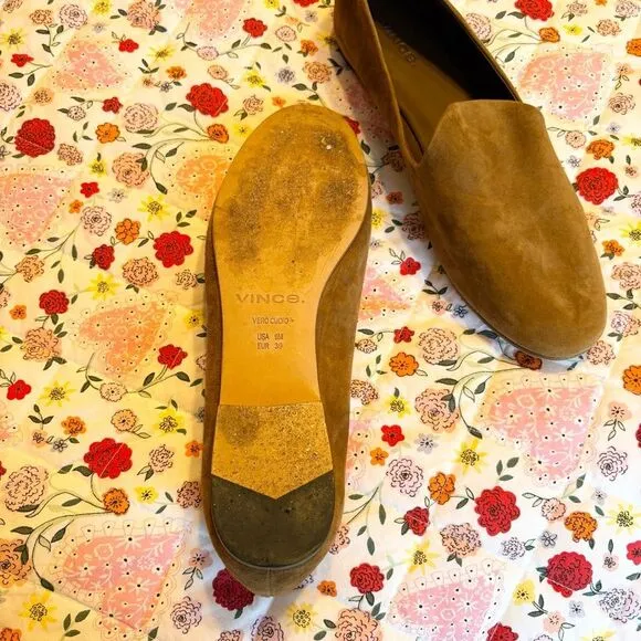 Vince Milo Clark brown suede loafer