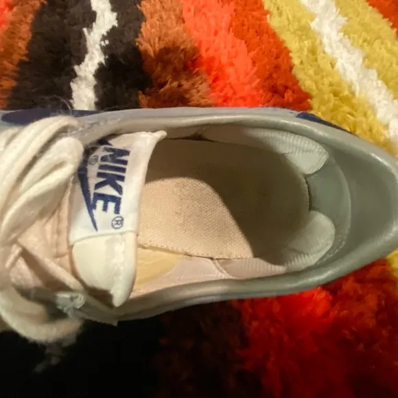 Vintage 1980’s Nike Diablo Men’s 6 Gray Blue Waffle Gum Sole EUC