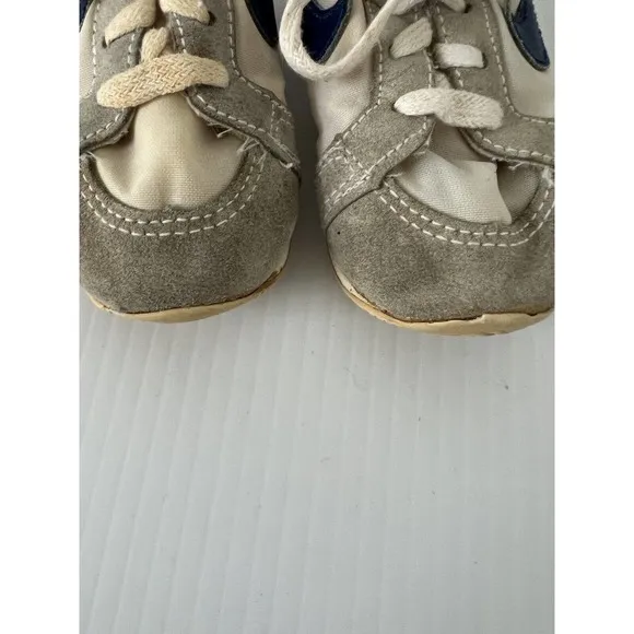 VINTAGE 1983 NIKE Tyro Athletic Shoes Made in Korea Nylon Suede Toddler Sz 5?