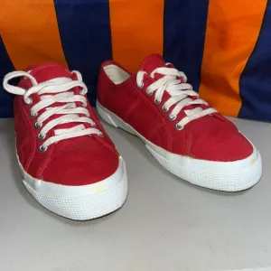 Vintage Authentic GAP Footwear  Women Red Lace Up Sneakers Shoes Size 9 Original
