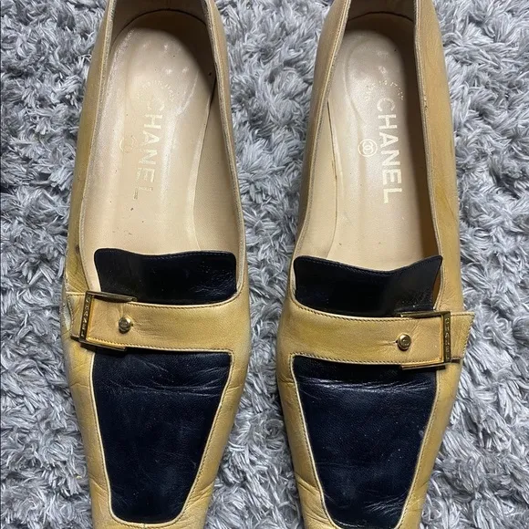 Vintage Chanel Loafers Flats Shoes