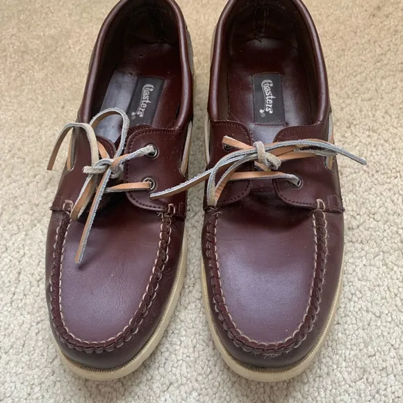 Vintage Coaster’s Leather Deck Boat Shoes Loafers