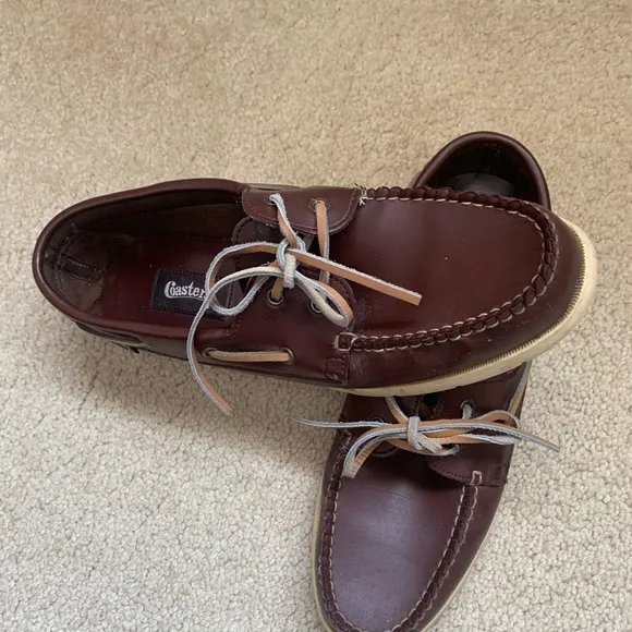 Vintage Coaster’s Leather Deck Boat Shoes Loafers