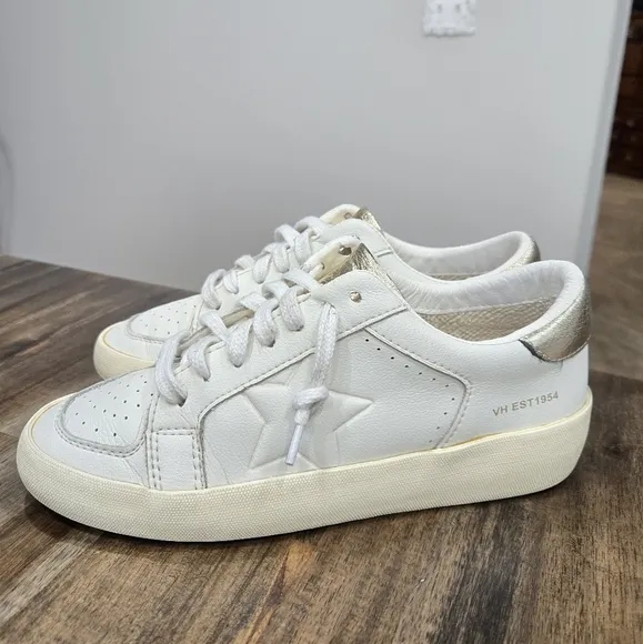 Vintage Havana Reflex White Leather Star Sneakers