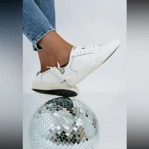Vintage Havana Reflex White Leather Star Sneakers
