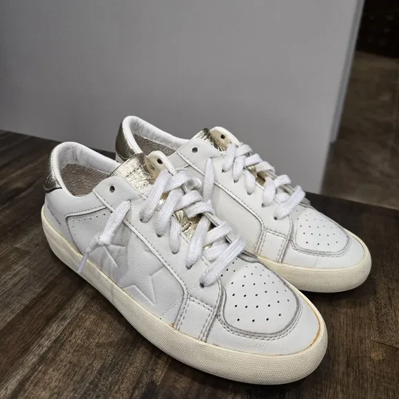 Vintage Havana Reflex White Leather Star Sneakers