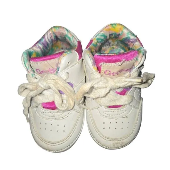 [VINTAGE KIDS] Baby Girl Gerber Soft Sole Sneakers Shoes 90s/80s Size 2