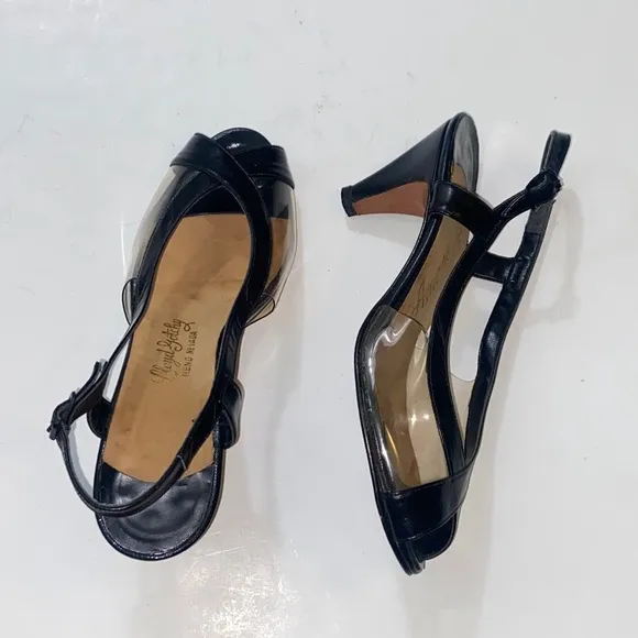 Vintage Lloyd Gotchy Reno Nevada Leather Women Heels Shoes Size 5.5 M