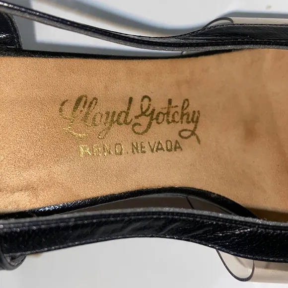 Vintage Lloyd Gotchy Reno Nevada Leather Women Heels Shoes Size 5.5 M