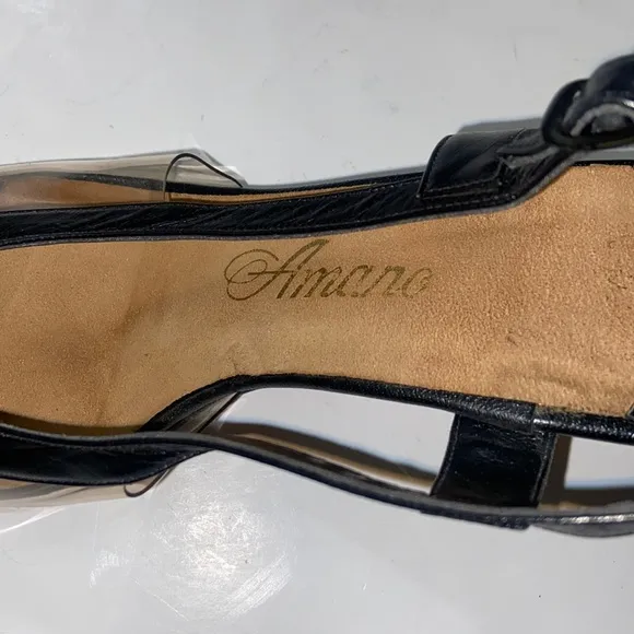 Vintage Lloyd Gotchy Reno Nevada Leather Women Heels Shoes Size 5.5 M