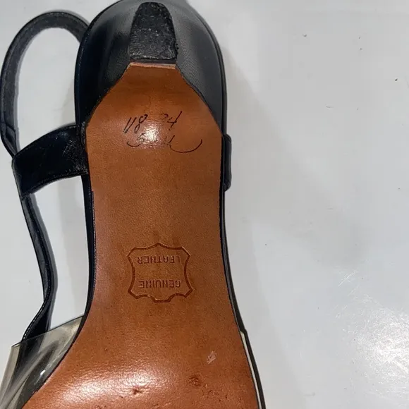 Vintage Lloyd Gotchy Reno Nevada Leather Women Heels Shoes Size 5.5 M