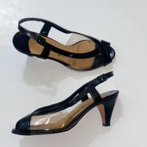 Vintage Lloyd Gotchy Reno Nevada Leather Women Heels Shoes Size 5.5 M