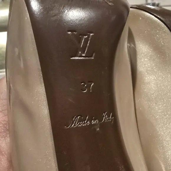 Vintage Louis Vuitton platform shoes.