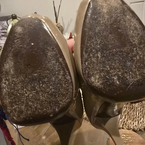 Vintage Louis Vuitton platform shoes.
