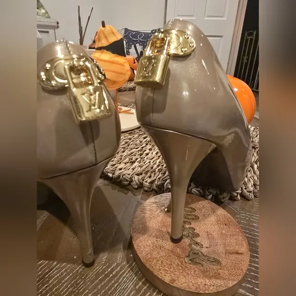 Vintage Louis Vuitton platform shoes.