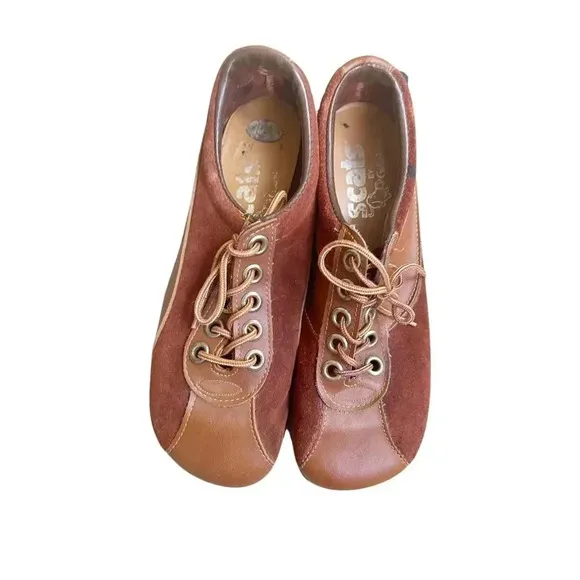Vintage SCATS by Gallenkamp Women's Suede &amp; Leather Sneaker Shoes Size 8