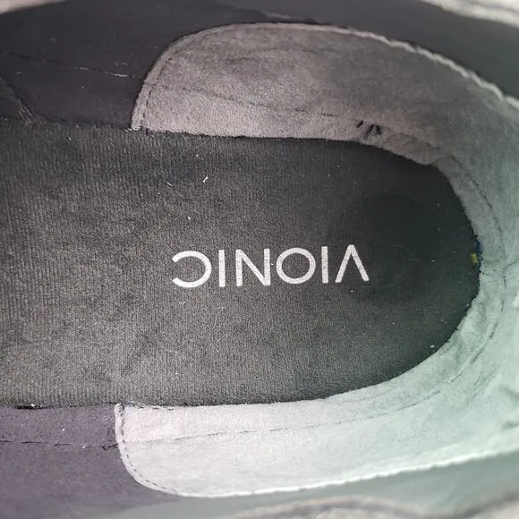 Vionic 355 Taylor Womens Size 11 Wide Grey Suede Casual Comfort Sneaker Shoes