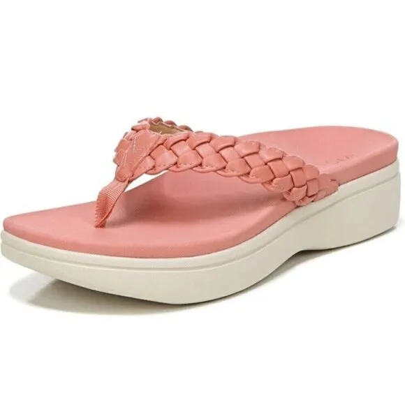 Vionic Sandals Womens Terra Cotta Kenji 11 Leather Slip On New‎