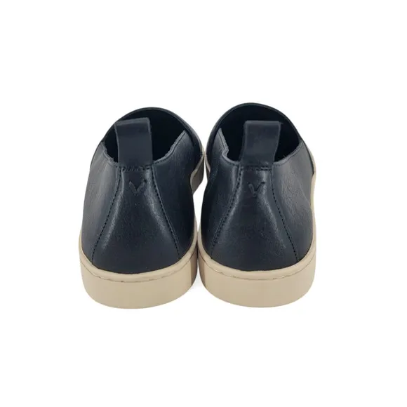 Vionic Uptown A-Line Black Leather Flats 8W Arch Support Comfort Slip-On Shoes