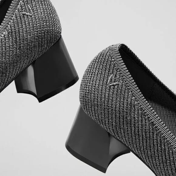 VIVAIA Square-Toe Chunky Heels gray size EUR 41 US 9.5‎