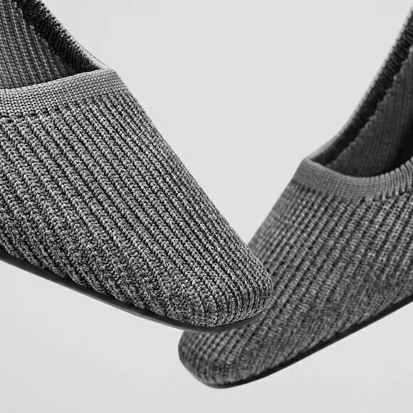 VIVAIA Square-Toe Chunky Heels gray size EUR 41 US 9.5‎