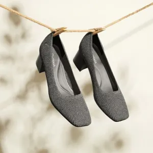 VIVAIA Square-Toe Chunky Heels gray size EUR 41 US 9.5‎