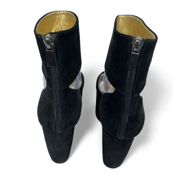 Walter Steiger Paris Camoscio Black Suede Platform  Shoes EU 37.5/US 7 Dramatic