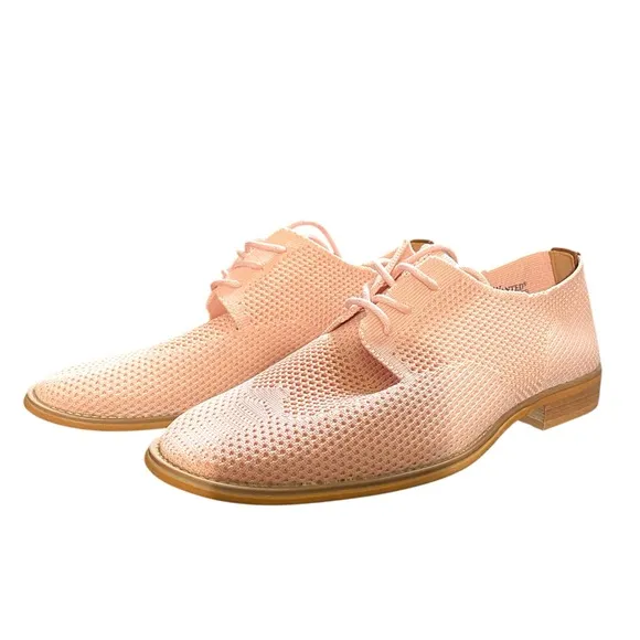 Wanted Pink Perforated Oxford Shoes WANTED 100’/. Textile Upper size 8