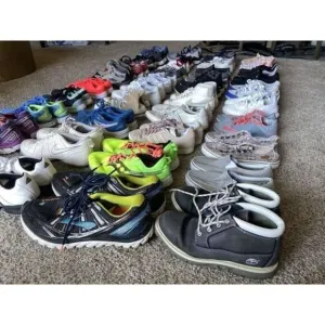 Wholesale Lot 10 Shoes Nike Adidas Vans ASICS Puma Sneakers Cleats Mixed sizes