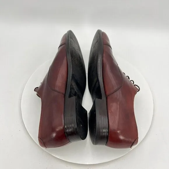Wildsmith Men Sz UK8.5 US9.5 D Brown Copper Leather Cap Toe Lace Up Oxford Shoes