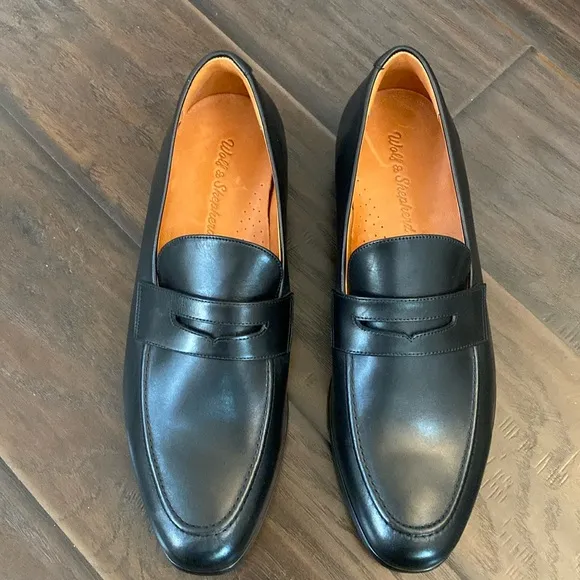 Wolf &amp; Shepherd men’s leather penny loafers shoes size various