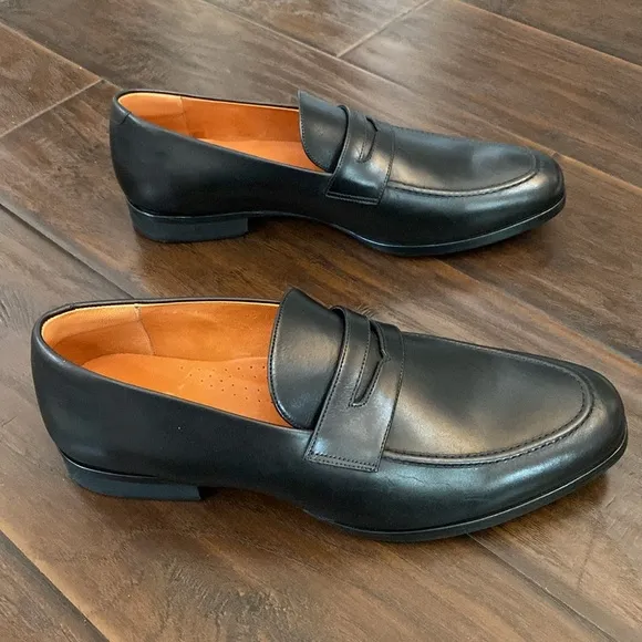 Wolf &amp; Shepherd men’s leather penny loafers shoes size various