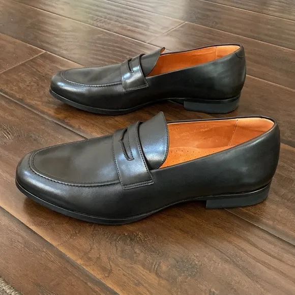 Wolf &amp; Shepherd men’s leather penny loafers shoes size various