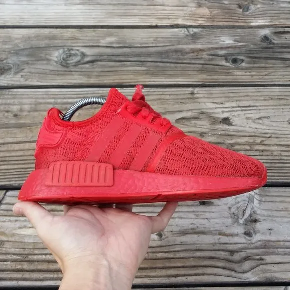 Women adidas NMD R1 Lush Red Running Shoes Sneakers